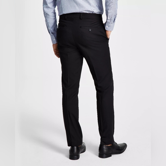 Kenneth Cole Reaction Men's Separate Slim Fit Dress Pants Black Size 34x32 - Picture 1 of 7